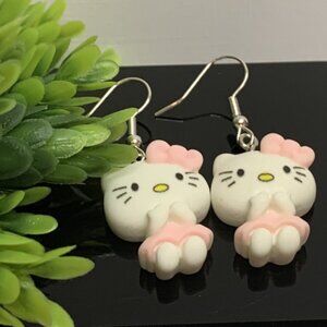 Hello Kitty Earring, Sanrio Earring, Hello Kitty Jewelry, Gift Idea, Kitty, Cat